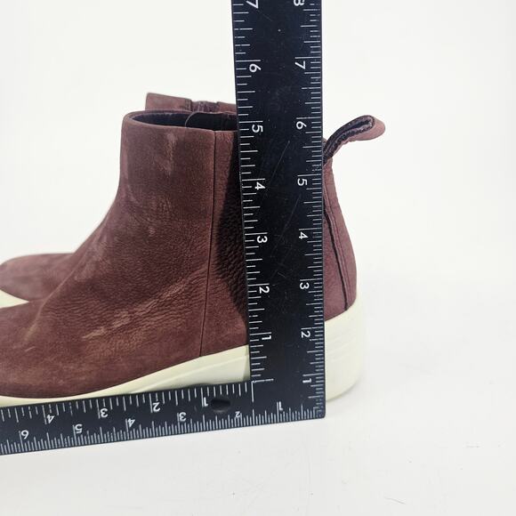 ECCO Women's Soft 7 Wedge City Ankle Boot Bootie Chocolate color EU 37 (US6) - Picture 6 of 11